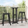 Taburete de bar 2 pcs Negro 52 x 43 x 73,5 cm HDPE en Sillas de jardín | Comprar online en Foru.es