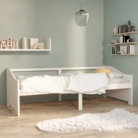 Sofá cama 3 plazas de madera maciza de pino blanco 90x200 cm de vidaXL, Camas y somieres - Ref: Foro24-322165, Precio: 87,52 ...