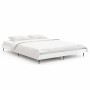 Estructura de cama madera de ingeniería blanco brillo 135x190cm de vidaXL, Camas y somieres - Ref: Foro24-832287, Precio: 127...