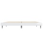 Estructura de cama madera de ingeniería blanco brillo 135x190cm de vidaXL, Camas y somieres - Ref: Foro24-832287, Precio: 127...
