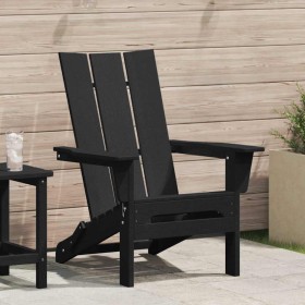 Silla Adirondack Plegable Negro 80,5 x 74,5 x 92 cm HDPE en Sillas de jardín | Comprar online en Foru.es