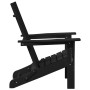 Silla Adirondack Plegable Negro 80,5 x 74,5 x 92 cm HDPE en Sillas de jardín | Comprar online en Foru.es