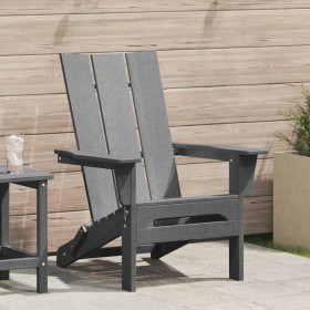Silla Adirondack Plegable Gris Claro 80,5 x 74,5 x 92 cm HDPE en Sillas de jardín | Comprar online en Foru.es