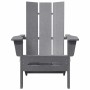 Silla Adirondack Plegable Gris Claro 80,5 x 74,5 x 92 cm HDPE en Sillas de jardín | Comprar online en Foru.es