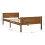 Estructura de cama madera maciza pino marrón miel 90x200 cm de vidaXL, Camas y somieres - Ref: Foro24-322110, Precio: 118,88 ...