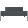 Estructura de cama de madera maciza de pino gris 160x200 cm de vidaXL, Camas y somieres - Ref: Foro24-322128, Precio: 151,15 ...
