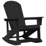 Silla mecedora Adirondack Negro 92 x 73.5 x 92 cm HDPE en Sillas de jardín | Comprar online en Foru.es