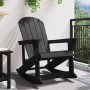 Silla mecedora Adirondack Negro 92 x 73.5 x 92 cm HDPE en Sillas de jardín | Comprar online en Foru.es