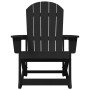 Silla mecedora Adirondack Negro 92 x 73.5 x 92 cm HDPE en Sillas de jardín | Comprar online en Foru.es