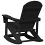 Silla mecedora Adirondack Negro 92 x 73.5 x 92 cm HDPE en Sillas de jardín | Comprar online en Foru.es