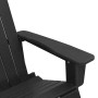 Silla mecedora Adirondack Negro 92 x 73.5 x 92 cm HDPE en Sillas de jardín | Comprar online en Foru.es