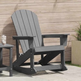 Silla mecedora Adirondack Gris Claro 92 x 73.5 x 92 cm HDPE en Sillas de jardín | Comprar online en Foru.es