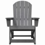 Silla mecedora Adirondack Gris Claro 92 x 73.5 x 92 cm HDPE en Sillas de jardín | Comprar online en Foru.es