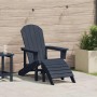 Silla Adirondack Azul marino 82 x 74 x 92 cm HDPE en Sillas de jardín | Comprar online en Foru.es