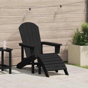 Silla Adirondack Negro 82 x 74 x 92 cm HDPE en Sillas de jardín | Comprar online en Foru.es