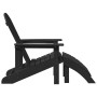 Silla Adirondack Negro 82 x 74 x 92 cm HDPE en Sillas de jardín | Comprar online en Foru.es