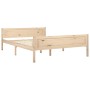 Estructura de cama de madera maciza de pino 120x200 cm de vidaXL, Camas y somieres - Ref: Foro24-322098, Precio: 93,38 €, Des...