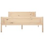 Estructura de cama de madera maciza de pino 120x200 cm de vidaXL, Camas y somieres - Ref: Foro24-322098, Precio: 93,38 €, Des...