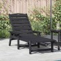 Tumbona Negro 195.5 x 53 x 98.5 cm HDPE en Sillas de jardín | Comprar online en Foru.es