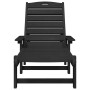 Tumbona Negro 195.5 x 53 x 98.5 cm HDPE en Sillas de jardín | Comprar online en Foru.es