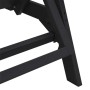 Tumbona Negro 195.5 x 53 x 98.5 cm HDPE en Sillas de jardín | Comprar online en Foru.es