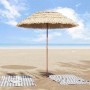 Parasol de playa Natural 255 x 255 x 255 cm Poliéster y Acero en Sombrillas | Comprar online en Foru.es