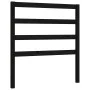 Estructura de cama individual con cabecero madera maciza negro de vidaXL, Camas y somieres - Ref: Foro24-3191870, Precio: 115...