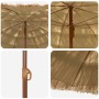 Parasol de playa Natural 255 x 255 x 255 cm Poliéster y Acero en Sombrillas | Comprar online en Foru.es