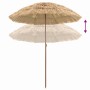 Parasol de playa Natural 255 x 255 x 255 cm Poliéster y Acero en Sombrillas | Comprar online en Foru.es