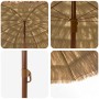 Parasol de playa Natural 255 x 255 x 255 cm Poliéster y Acero en Sombrillas | Comprar online en Foru.es