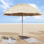 Parasol de playa Natural 255 x 255 x 255 cm Poliéster y Acero en Sombrillas | Comprar online en Foru.es