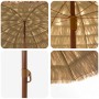 Parasol de playa Natural 255 x 255 x 255 cm Poliéster y Acero en Sombrillas | Comprar online en Foru.es