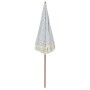 Parasol de playa Gris y 160 x 160 x 196 cm Poliéster y Acero en Sombrillas | Comprar online en Foru.es