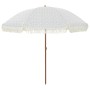 Parasol de playa Gris y 205 x 205 x 210 cm Poliéster y Acero en Sombrillas | Comprar online en Foru.es