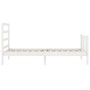 Estructura de cama con cabecero madera maciza blanco 90x200 cm de vidaXL, Camas y somieres - Ref: Foro24-3191892, Precio: 92,...