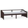 Sofá cama 3 plazas madera maciza pino marrón oscuro 90x200 cm de vidaXL, Camas y somieres - Ref: Foro24-322167, Precio: 88,31...