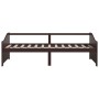 Sofá cama 3 plazas madera maciza pino marrón oscuro 90x200 cm de vidaXL, Camas y somieres - Ref: Foro24-322167, Precio: 88,31...