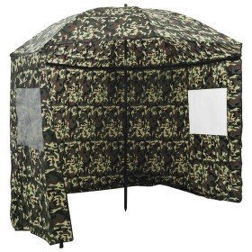 Paraguas de Pesca Camuflaje 220 x 193 cm Poliéster Oxford en Sombrillas | Comprar online en Foru.es