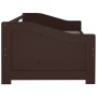 Sofá cama 3 plazas madera maciza pino marrón oscuro 90x200 cm de vidaXL, Camas y somieres - Ref: Foro24-322167, Precio: 88,31...
