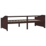 Sofá cama 3 plazas madera maciza pino marrón oscuro 90x200 cm de vidaXL, Camas y somieres - Ref: Foro24-322167, Precio: 88,31...