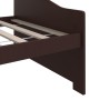Sofá cama 3 plazas madera maciza pino marrón oscuro 90x200 cm de vidaXL, Camas y somieres - Ref: Foro24-322167, Precio: 88,31...
