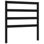 Estructura de cama con cabecero madera maciza negro 100x200 cm de vidaXL, Camas y somieres - Ref: Foro24-3191900, Precio: 125...