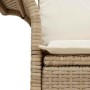 Sofá de jardín con cojín Beige 141 x 62 x 69 cm ratán sintético en Sofás de exterior | Comprar online en Foru.es