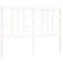 Estructura de cama con cabecero madera maciza blanco 140x190 cm de vidaXL, Camas y somieres - Ref: Foro24-3191952, Precio: 13...