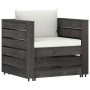 Muebles de jardín 2 pzas con cojines gris madera impregnada en Conjuntos de jardín | Comprar online en Foru.es