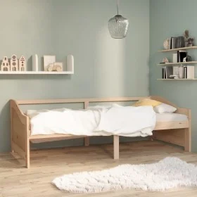 3-Sitzer-Schlafsofa aus massivem Kiefernholz 90x200 cm von vidaXL, Betten und Lattenroste - Ref: Foro24-322164, Preis: 82,22 ...