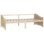 Sofá cama 3 plazas de madera maciza de pino 90x200 cm de vidaXL, Camas y somieres - Ref: Foro24-322164, Precio: 82,22 €, Desc...