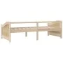 Sofá cama 3 plazas de madera maciza de pino 90x200 cm de vidaXL, Camas y somieres - Ref: Foro24-322164, Precio: 82,22 €, Desc...