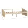 Sofá cama 3 plazas de madera maciza de pino 90x200 cm de vidaXL, Camas y somieres - Ref: Foro24-322164, Precio: 82,22 €, Desc...