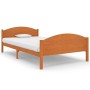 Estructura de cama madera maciza pino marrón miel 120x200 cm de vidaXL, Camas y somieres - Ref: Foro24-322038, Precio: 153,16...
